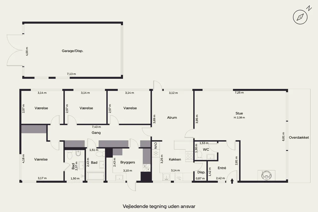 Plan - Fenced Villa in Hillerød