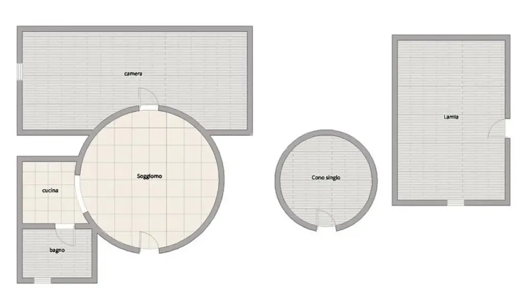 Plan - Trulli Complex with Panoramic View in Cisternino