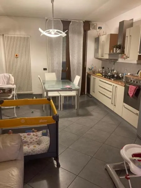 Cuisine - Modern Apartment with Balconies in Rovigo