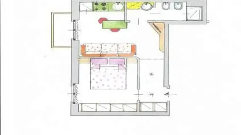 Plan - Rustic Flat with Balcony in Prato Centenaro, Milan