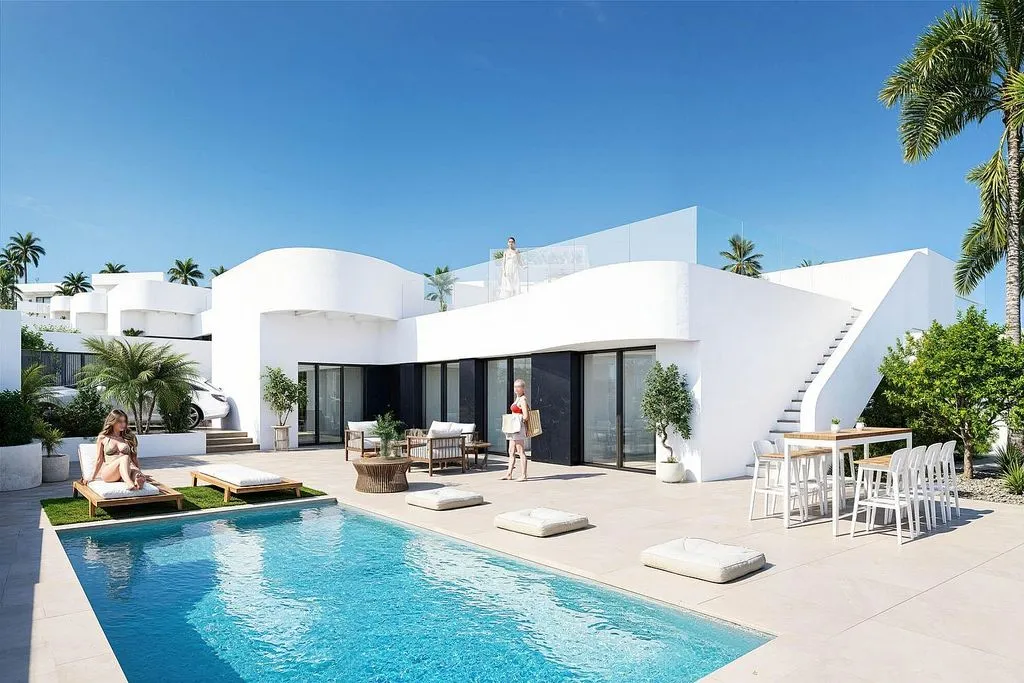 Piscine - Chalet with Pool and Terrace in Algorfa