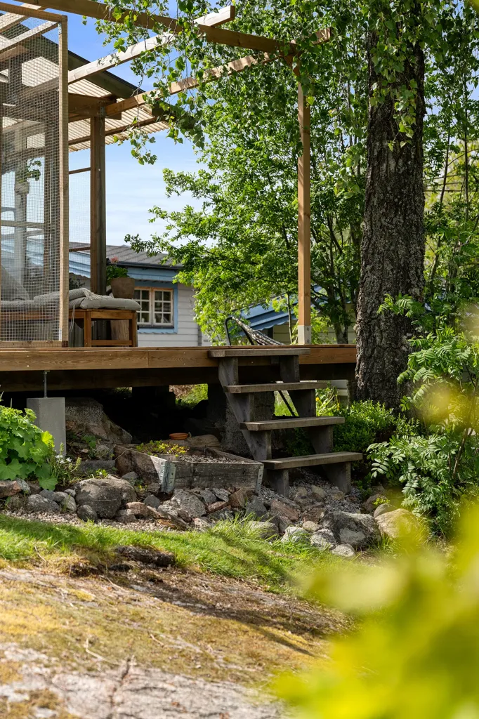 Terrasse - Co-op Cottage with Lake View at Ryrsjön