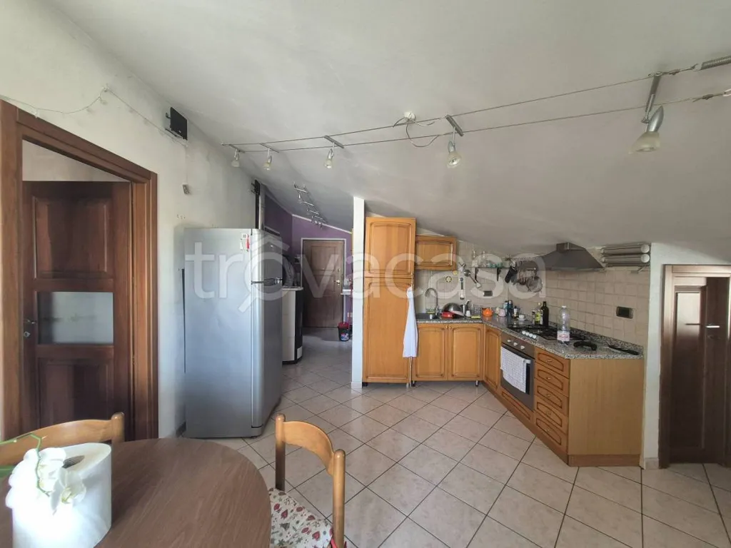 Cuisine - Mansard Apartment with Balcony in Beinette