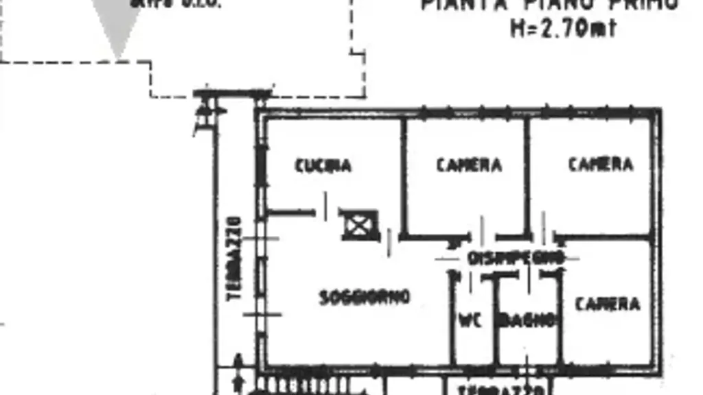 Planimetria - Independent House with Workshop in Cona