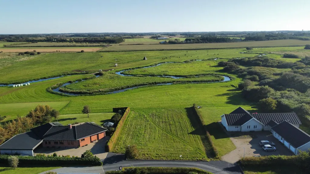 Õhuvaade - Building Plot with River View near Ringkøbing