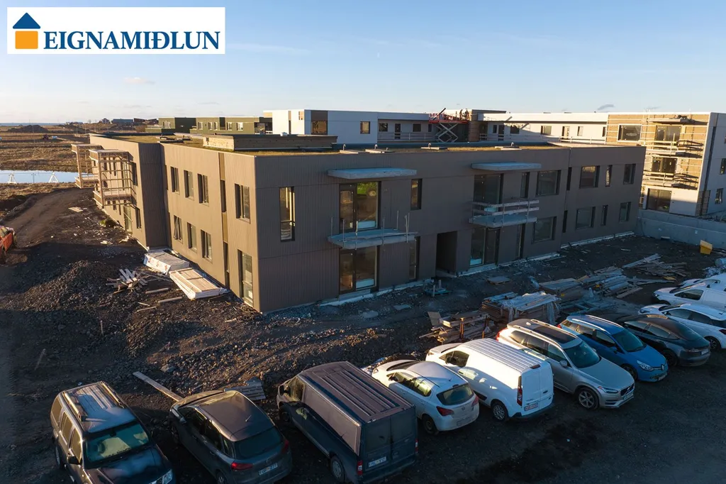 Vue aérienne - 5-Bed Apartment with Balcony in Álftanes