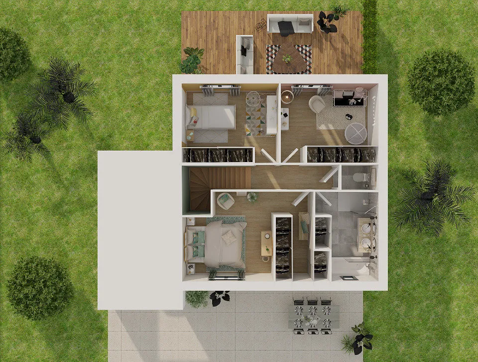 Plan - Maison à Construire avec Jardin à Moussan