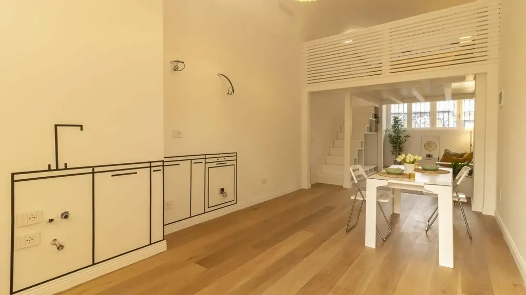 Köök - Rustic Loft with High Ceilings in Milan