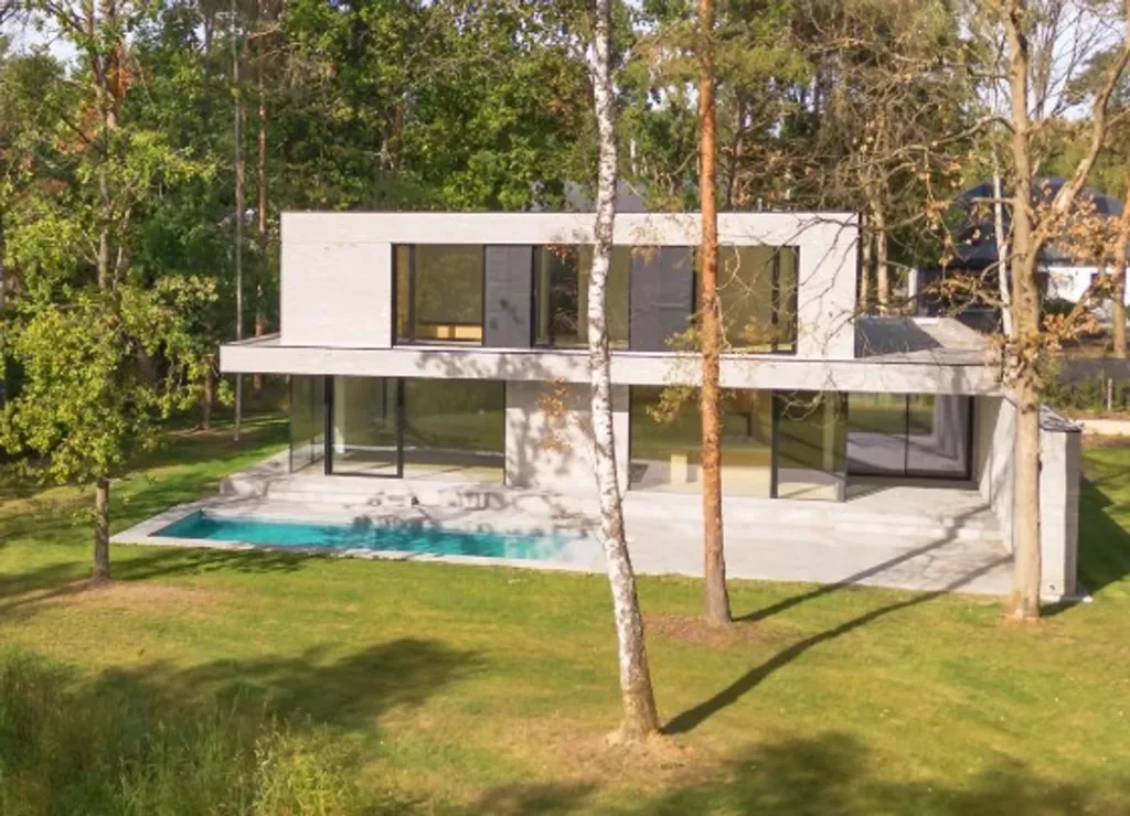 Extérieur - Villa Contemporaine avec Piscine près de Keerbergen