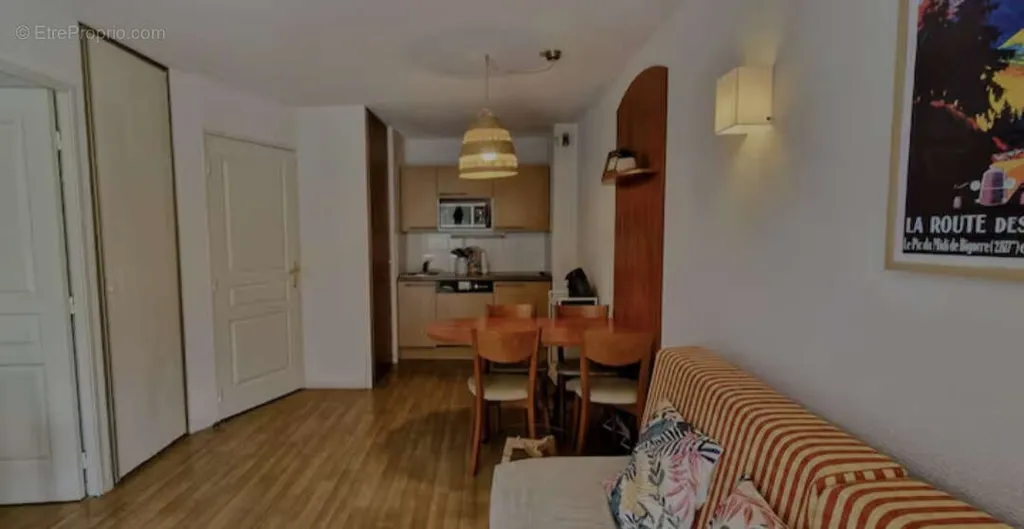 Séjour - Appartement avec Balcon Vue Pistes à la Mongie