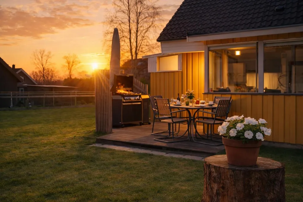 Terrasse - Villa with Garden in Gullbranna, Halmstad