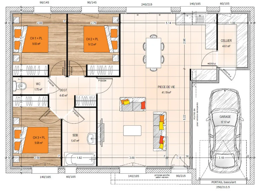 Plan - Maison à Construire avec Jardin près d'Angers