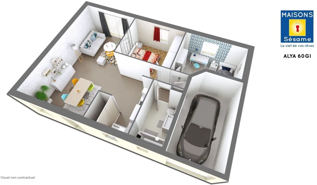 Plaan - New Build House with Garage in Samoreau