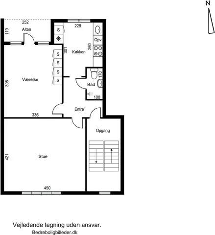 Floor Plan - 2-Bedroom Apartment with Balcony in City Centre