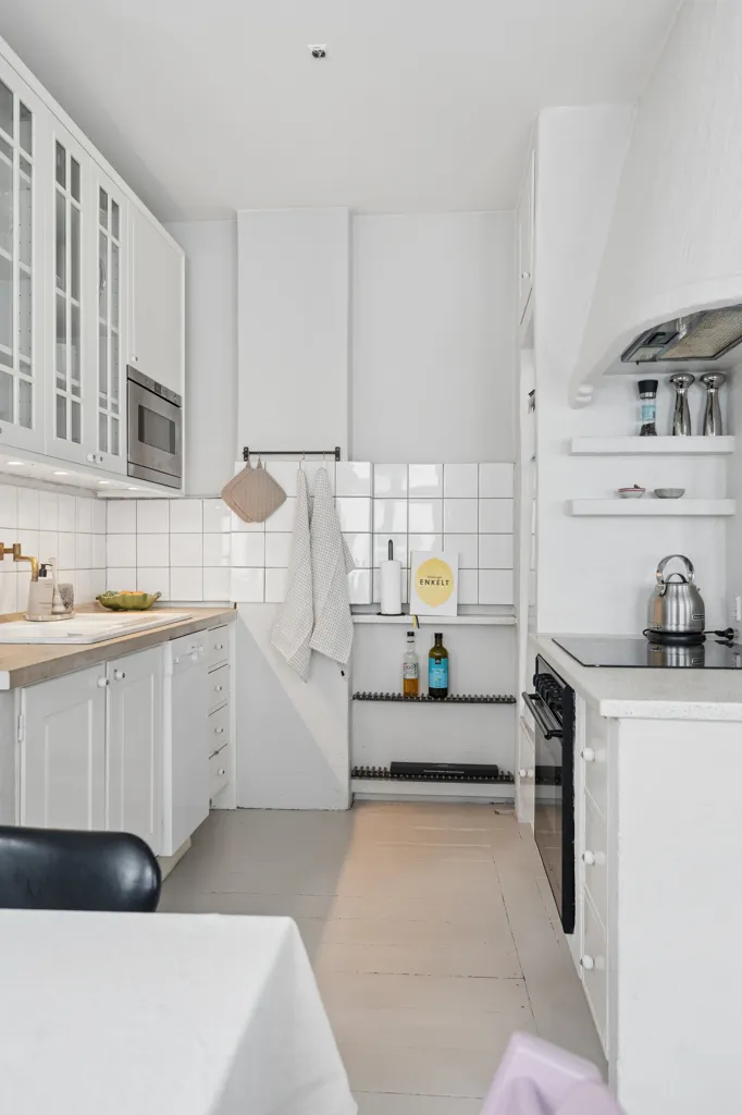 Köök - Apartment with Fireplace in Copenhagen