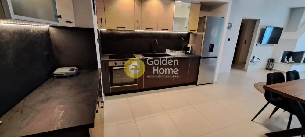 Köök - Fully Renovated Apartment with Sea View in Livaniates
