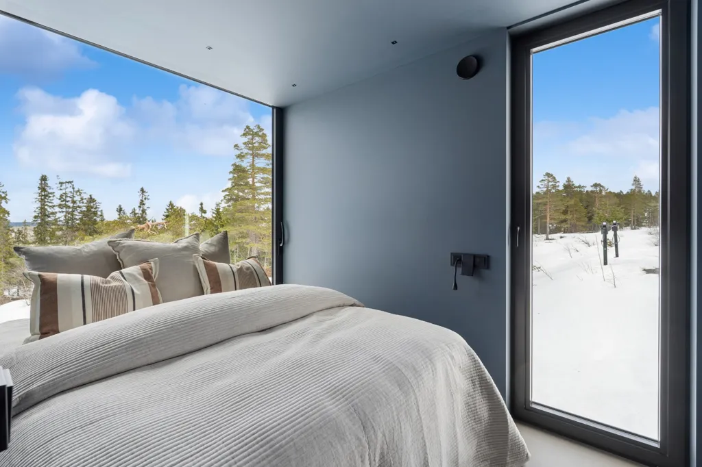 Chambres - Architect-Designed Cabin with Ski Access in Omgi Blefjell
