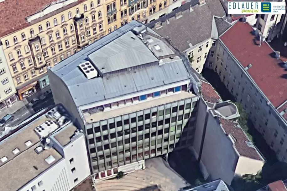 Vue aérienne - Office with Private Garage in Gumpendorfer Straße