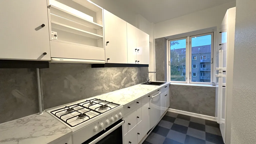 Cuisine - Apartment with Renovated Kitchen in Aalborg