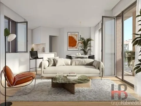 Séjour - Modern Apartment with Balcony in Porto