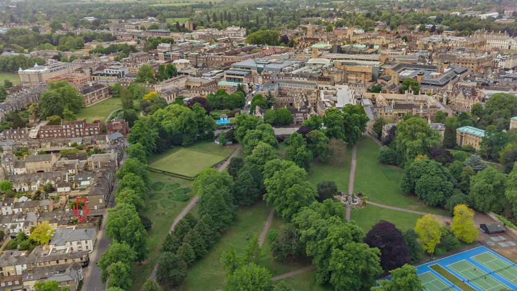 Vue aérienne - Maison 4 chambres à Cambridge