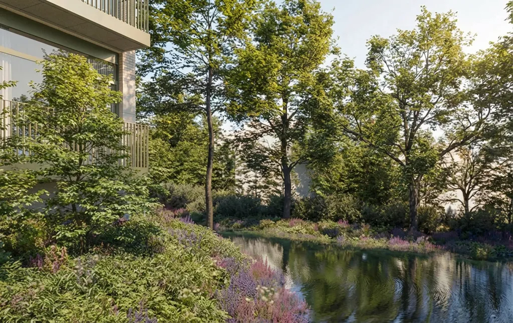 Jardin - Appartement 2 Chambres avec Cuisine Ouverte à Uccle