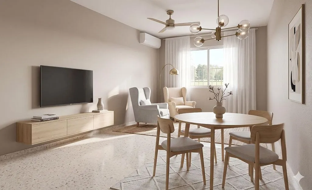 Dining Room - Chalet with Air Conditioning in La Rinconada