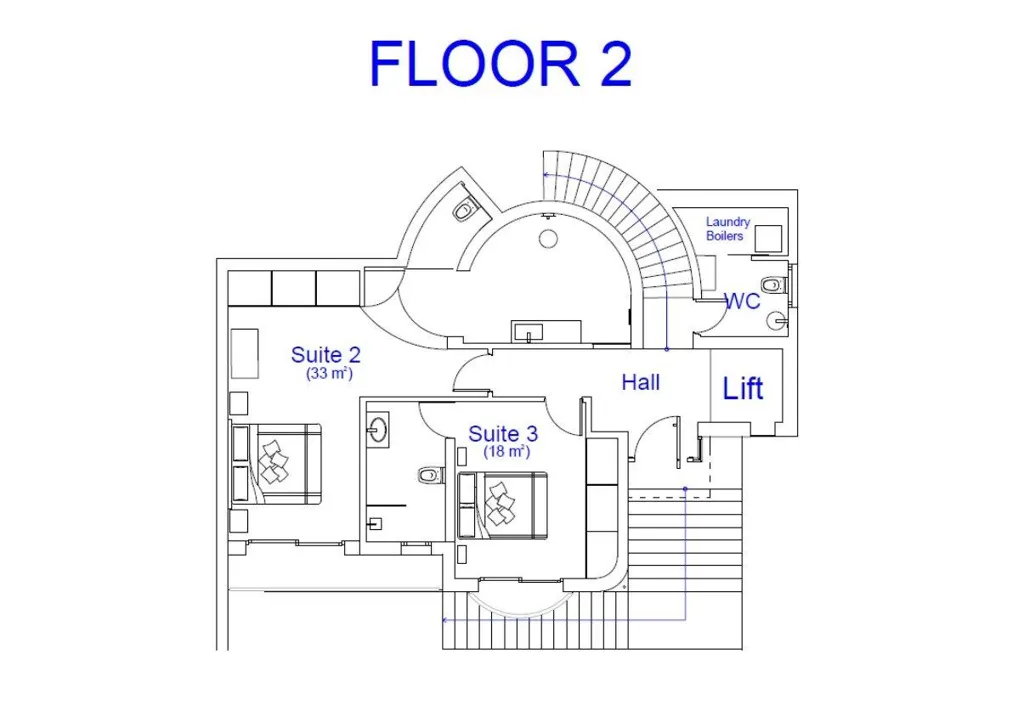 Plan - Sea-View Villa with Pool in Altea, Alicante