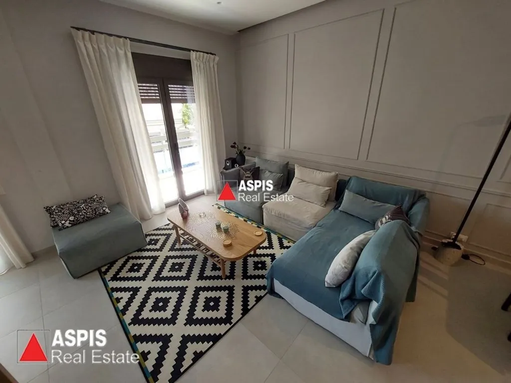 Séjour - Renovated Apartment with Double Frontage in Kallithea
