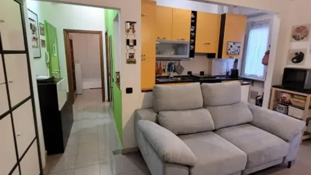 Séjour - Rusticated Two-Bedroom Apartment in Quinto Romano, Milan
