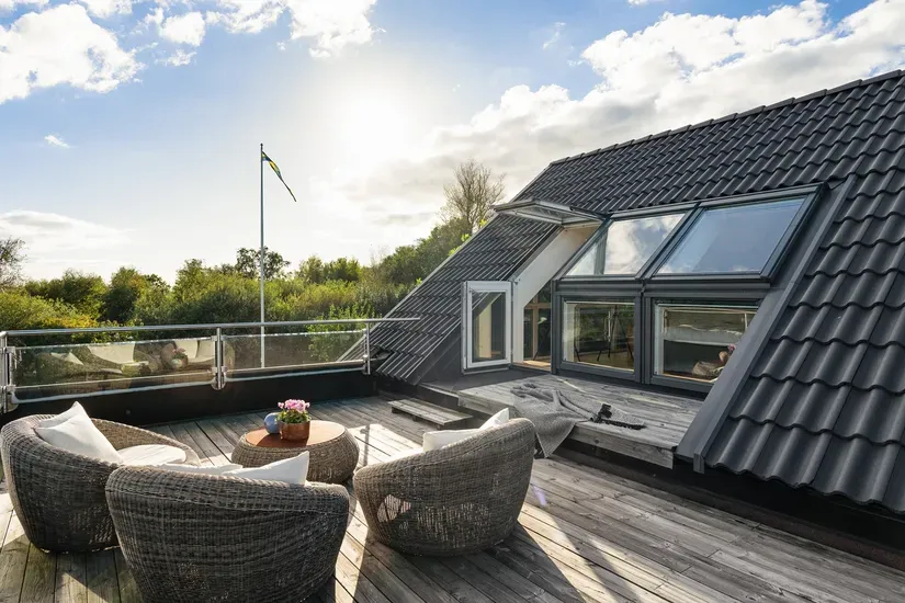 Terrace - Generous Villa with Sea View in Ringenäs