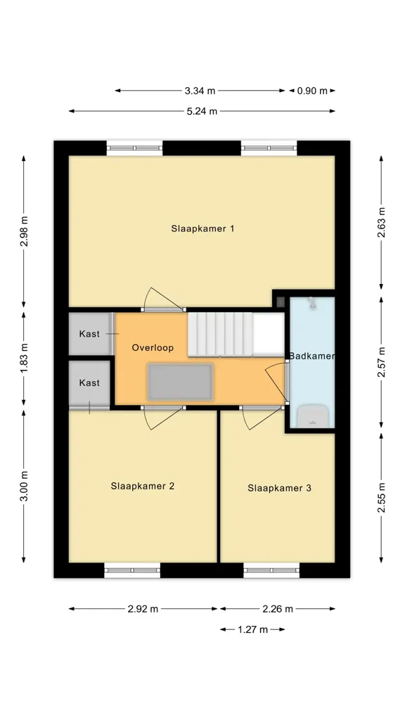 Plaan - Modernised Semi-Detached House with Solar Panels in Oss