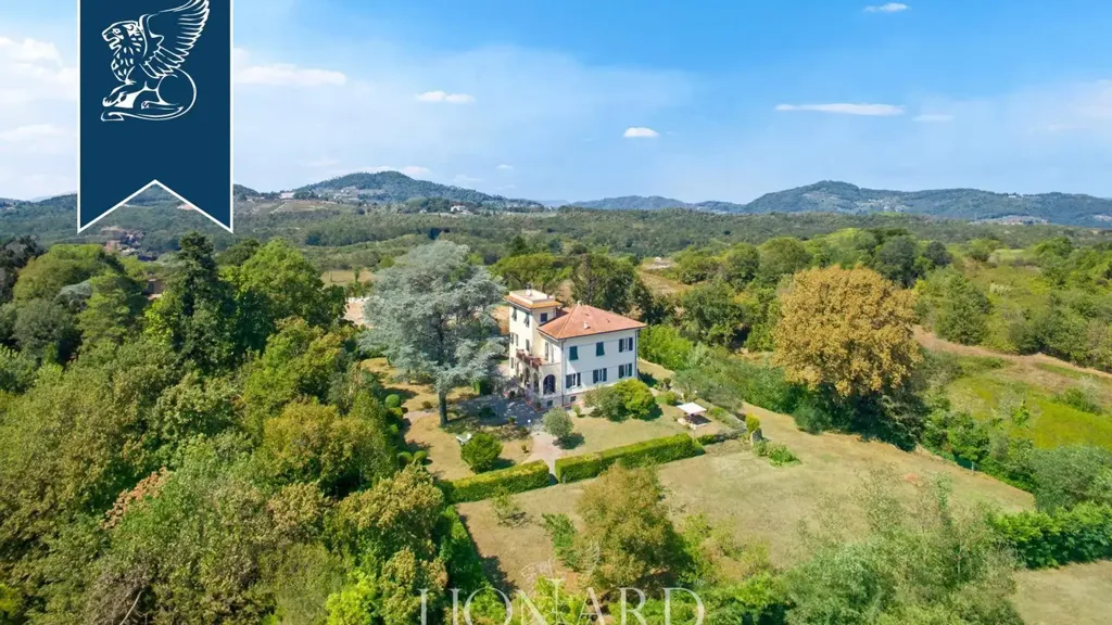 Vue aérienne - Luxury Villa with Panoramic Tower near Lucca