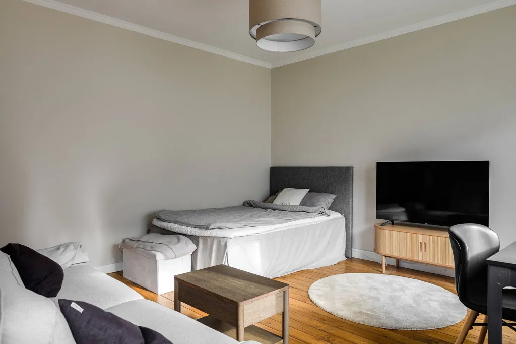 Magamistoad - Renovated Studio with South-Facing Window in Slottstaden