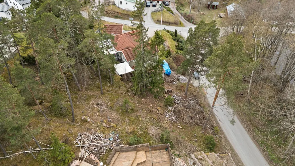 Vista aerea - Plot with Sea View in Landsnora