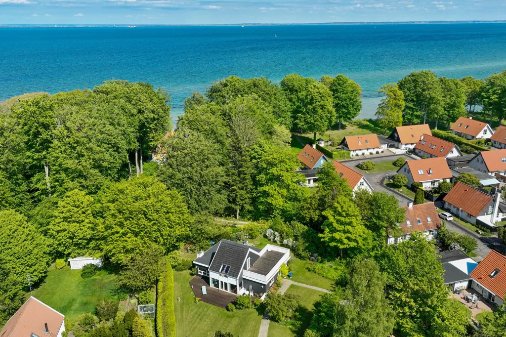 Vue aérienne - Year-Round House with Sea View in Dronningmølle