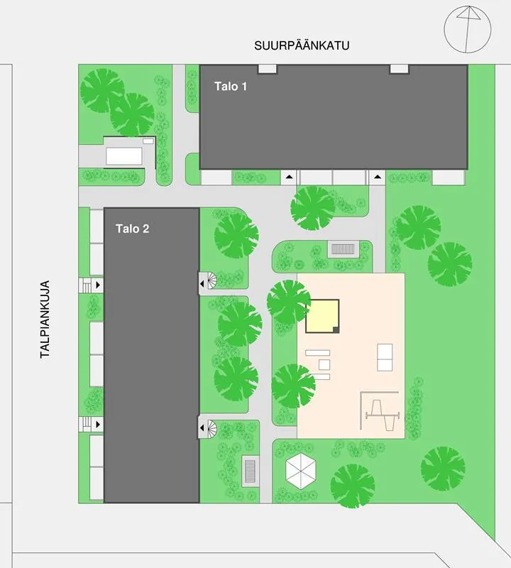 Plan - Appartement 3 pièces à Turku