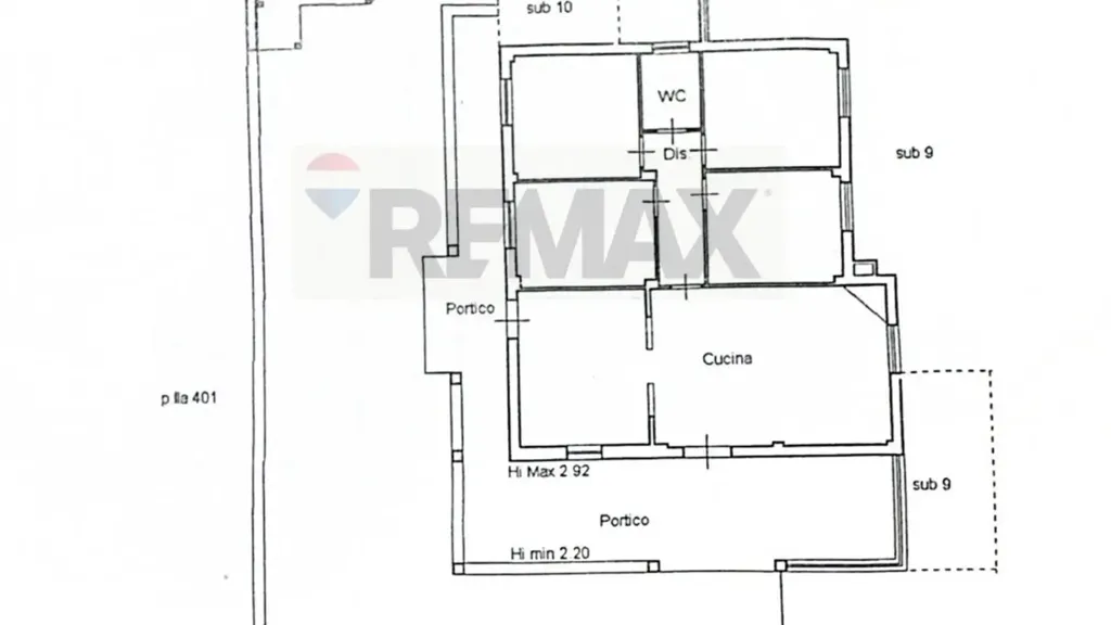 Plan - Villa with Garden and Terrace in Carini