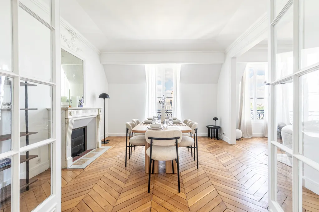 Salle à manger - Appartements Neufs Haussmanniens à Paris 8ᵉ