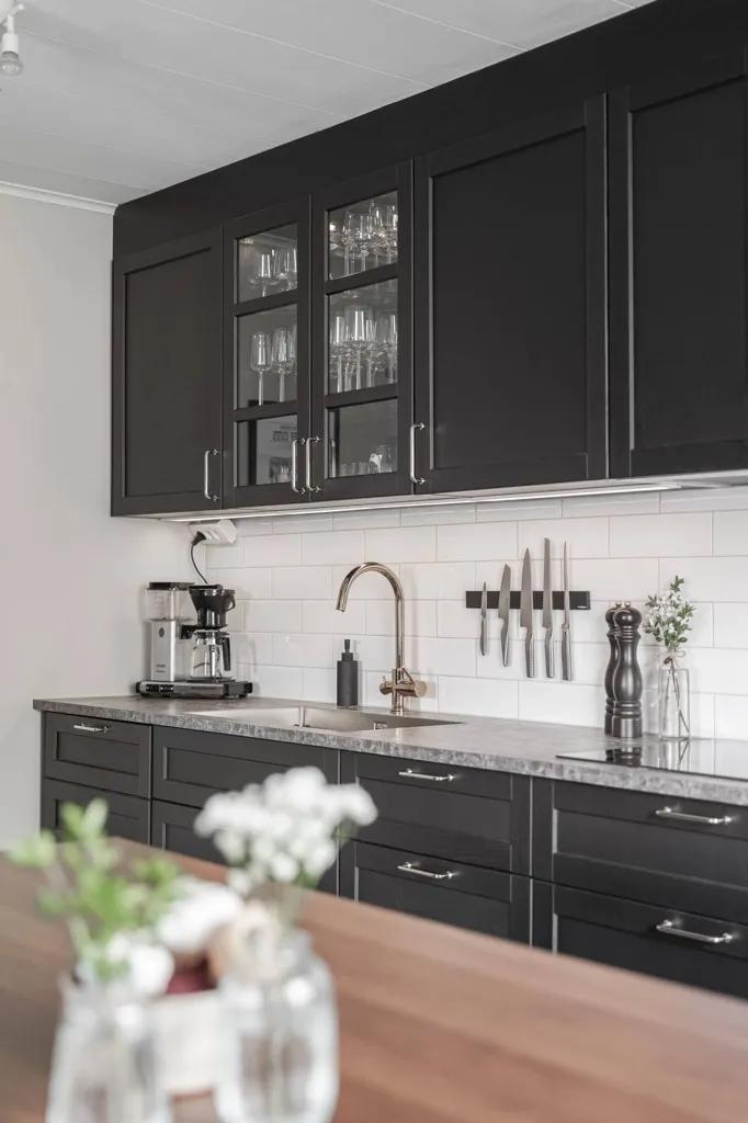 Köök - Renovated Villa with Garden in Bjärnum