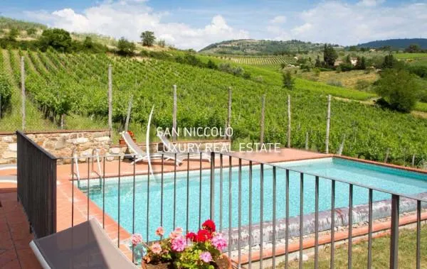 Piscina - Colonica con piscina a Greve in Chianti