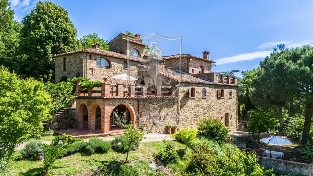 Vue aérienne - Historic Castle with Garden in Sinalunga