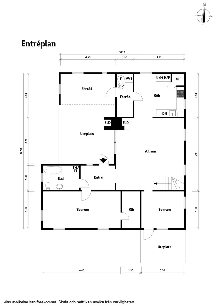 Plan - Charming Yellow Cottage with Orchard in Scania