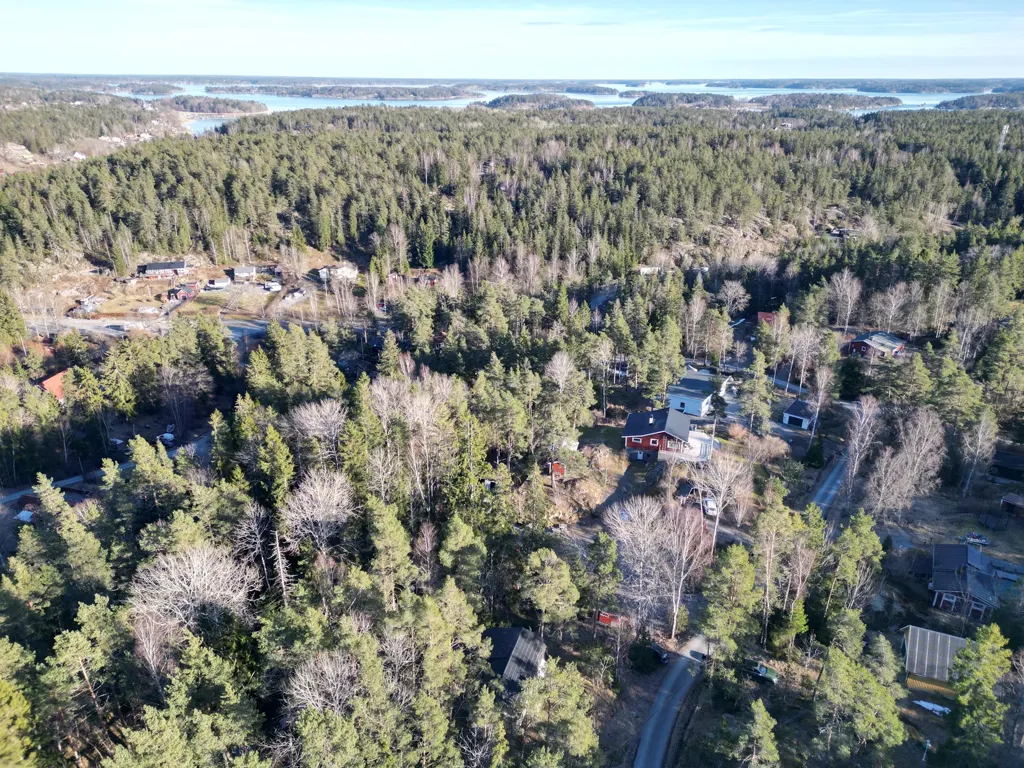 Vue aérienne - Plot for Villa with Forest View in Härsbacka