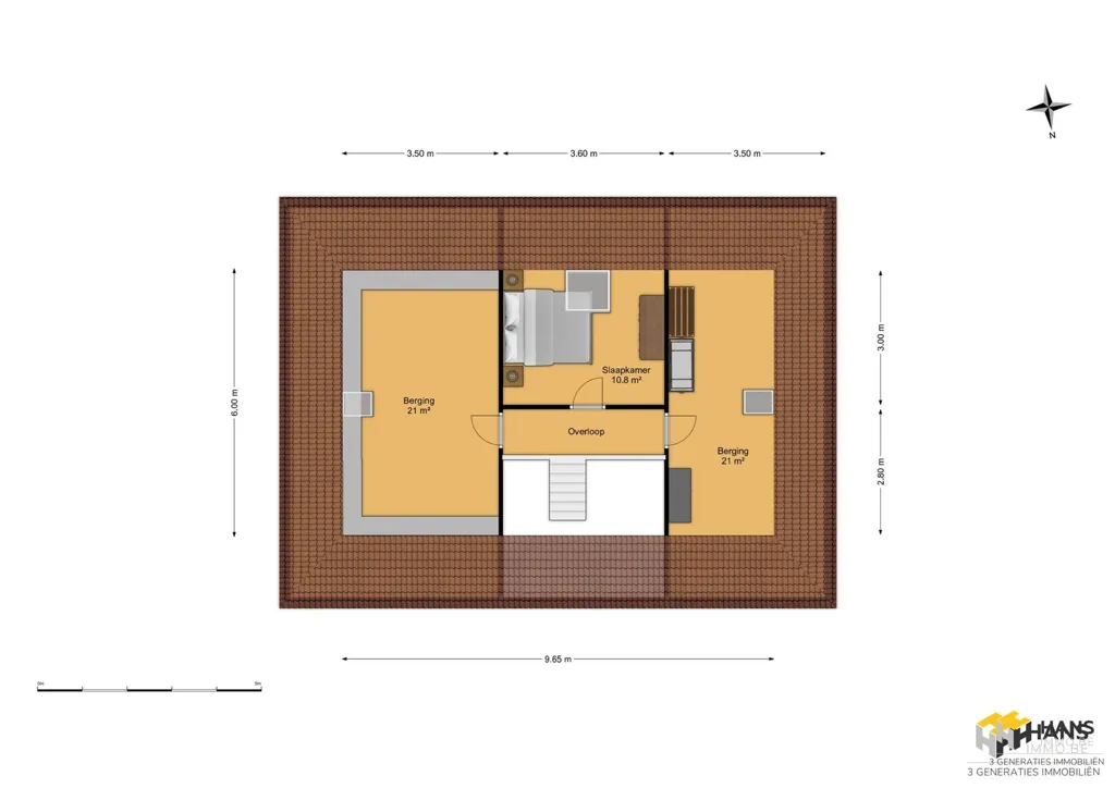 Planimetria - Low-Rise Villa with Garden in Edegem