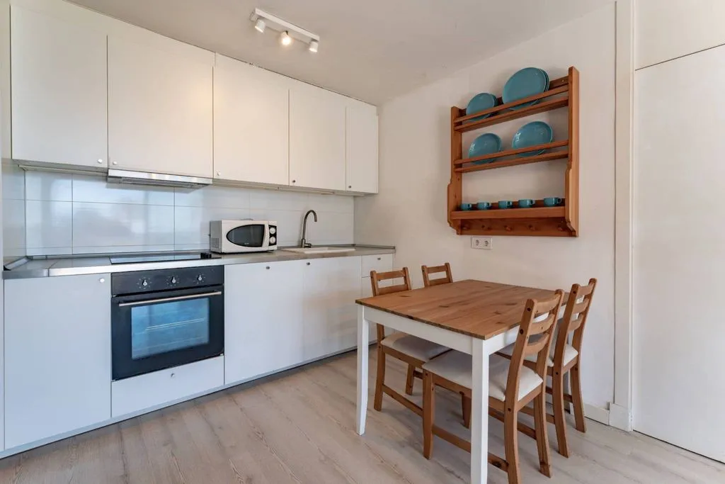 Köök - Seafront Apartment with Balcony in Magaluf