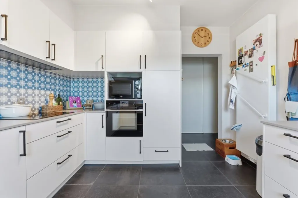Köök - Bright Flat with Garden Access in Sint-Truiden