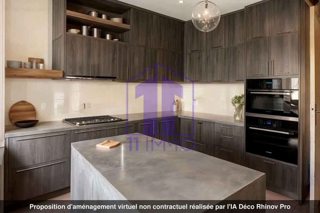 Cuisine - Maison de Caractère avec Vue Panoramique à Pennautier