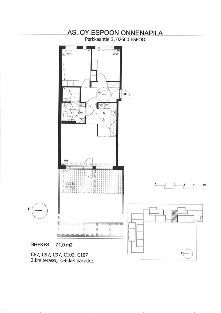 Planimetria - Apartment with Sauna in Espoo