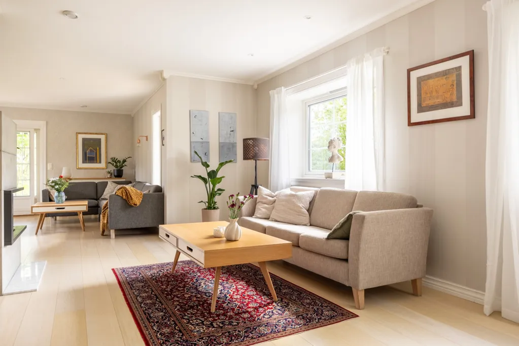 Séjour - Sunny Detached House with Terrace in Nadderud